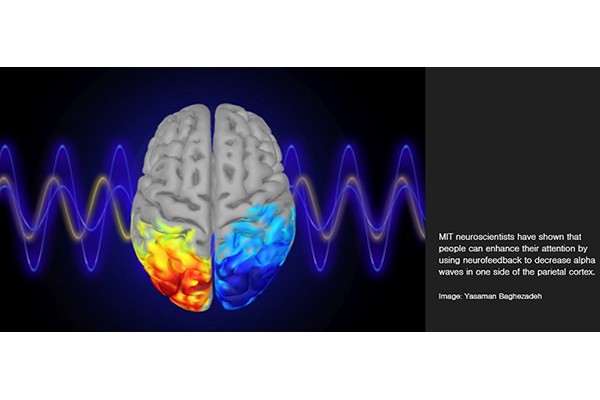 Controlling attention with brain waves