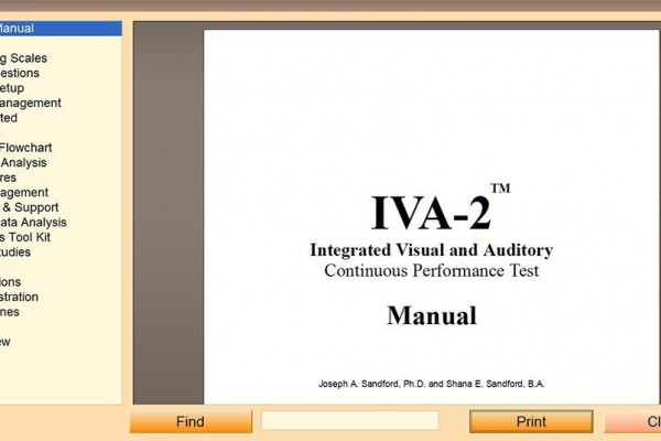 IVA-2 – Evaluate Visual and Auditory Attention